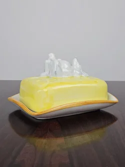 Keramik-Butterdose mit Maus auf Käse – Vorschau 4