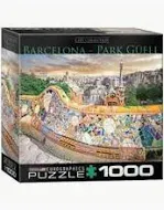 Eurographics Puzzle „Barcelona – Güell Park“ 1000 Teile Stadtmotiv - Bild 1