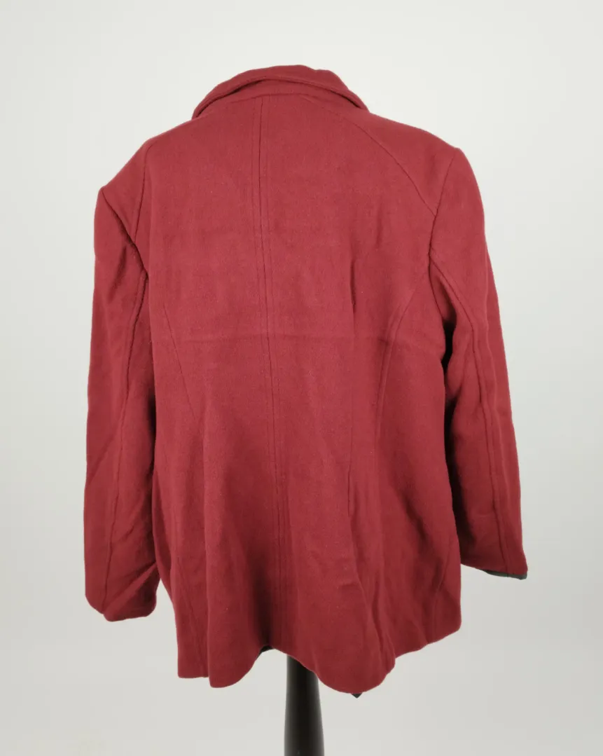 THE OUTERWEAR C&A Mantel Weinrot - Gr. 50 – Bild 3