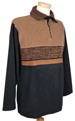 Company Sportswear Vintage Herren Pullover, schwarz/braun - Gr. M  - Bild 2