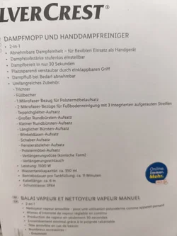 SilverCrest, 2in1 Dampfmopp und Handdampfreiniger - Bild 5