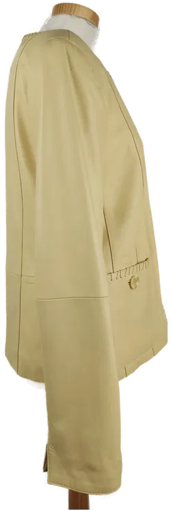 Gnädig Wien Vintage Damen-Lederjacke Vanille - L/40 - Bild 3