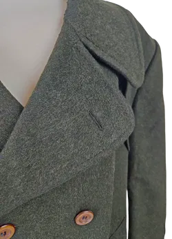 Steinbock Himalaya Herren Loden Wollmantel, Grün - Gr. L - Bild 5