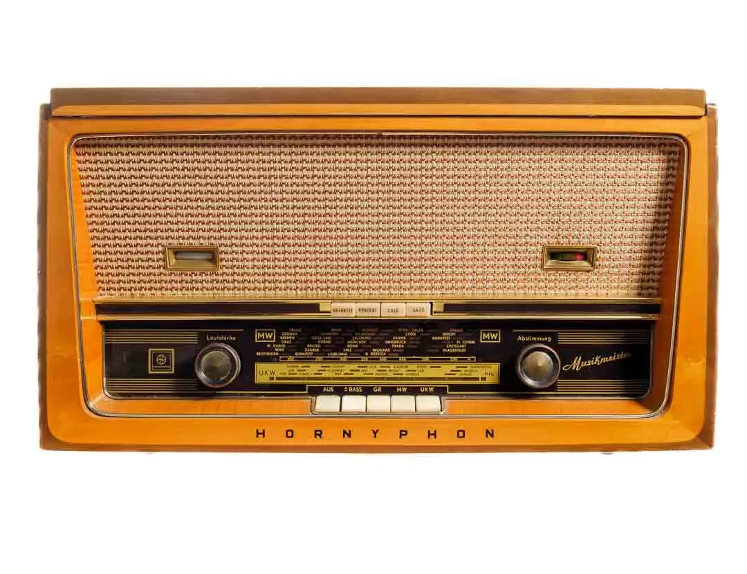 Vintage Hornyphon Musikmeister Röhrenradio mit Philips Plattenspieler - Bild 1