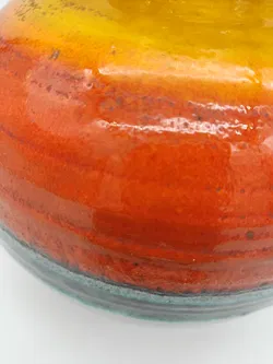 Bunte Mid-Century Keramikvase  - Bild 2