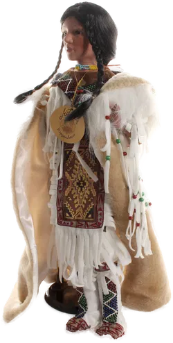 Große Sammlerpuppe „Adelie“ – Puppenhaus – Indianerin / Native Style – ca. 56 cm - Bild 4