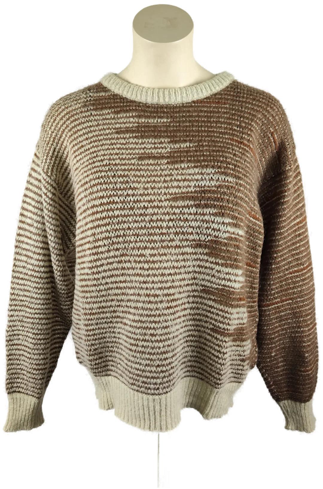 Damenpullover Größe 40 in Beige-Braun | Winterlicher Strick – Bild 1
