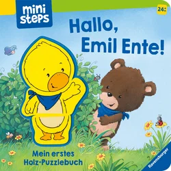 ministeps: Hallo, Emil Ente! Mein erstes Holzpuzzle-Buch - Kathrin Lena Orso