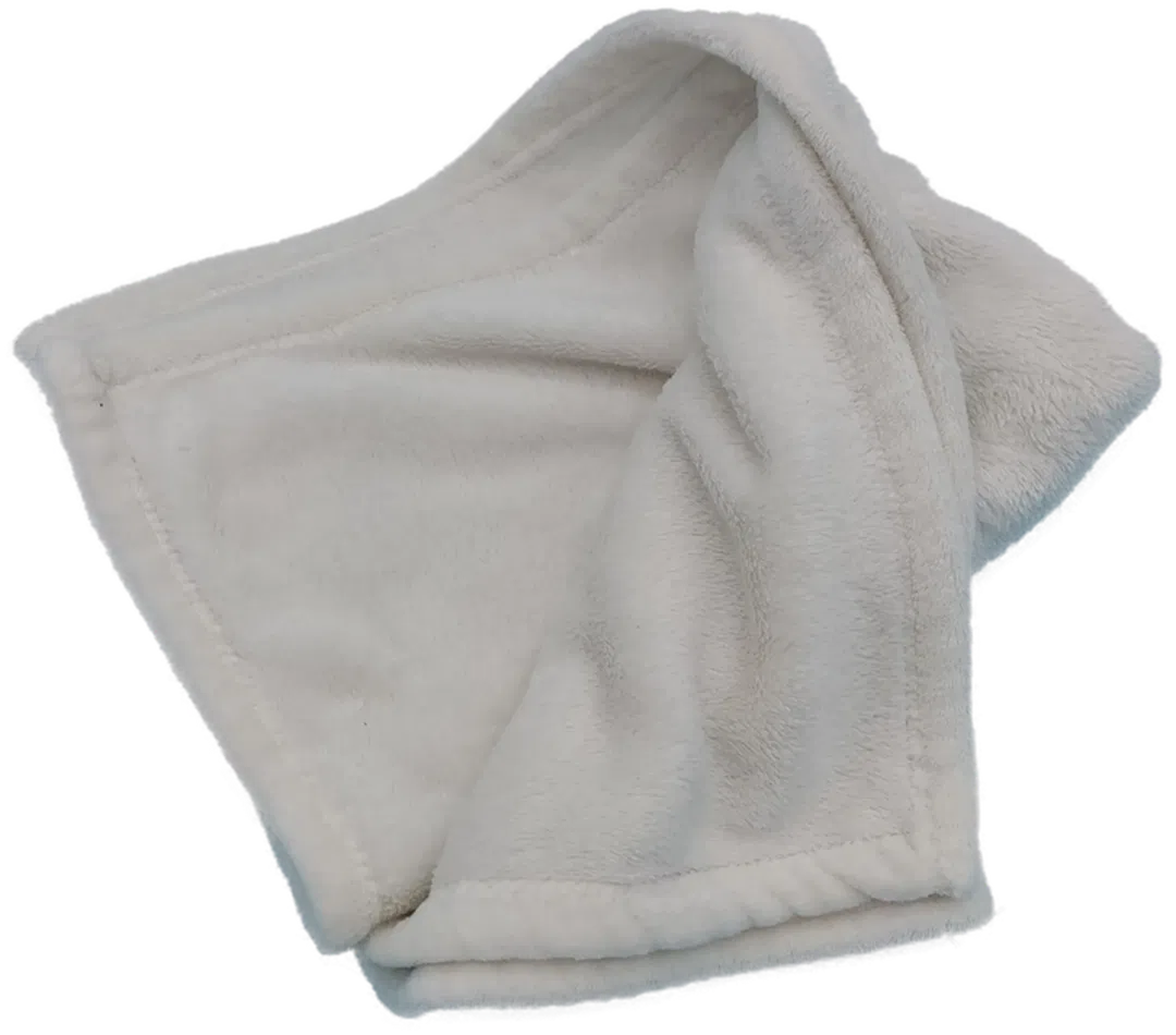 Kinderkuscheldecke weiß, Größe ca. 75x100 cm - Bild 1