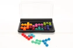 IQ Puzzler Pro – SmartGames – 120 Rätsel – 2D & 3D Logikspiel – Denkspiel mit bunten Kugeln – Komplett - Bild 2