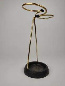 Vintage-Schirmständer / 50er-60er Jahre / Messing & Gusseisen - Bild 3