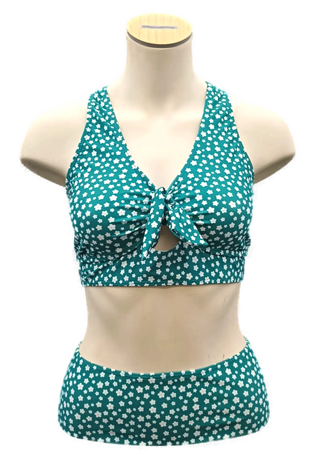 Bikini grün mit Blumen Gr. 1XL - Bild 4