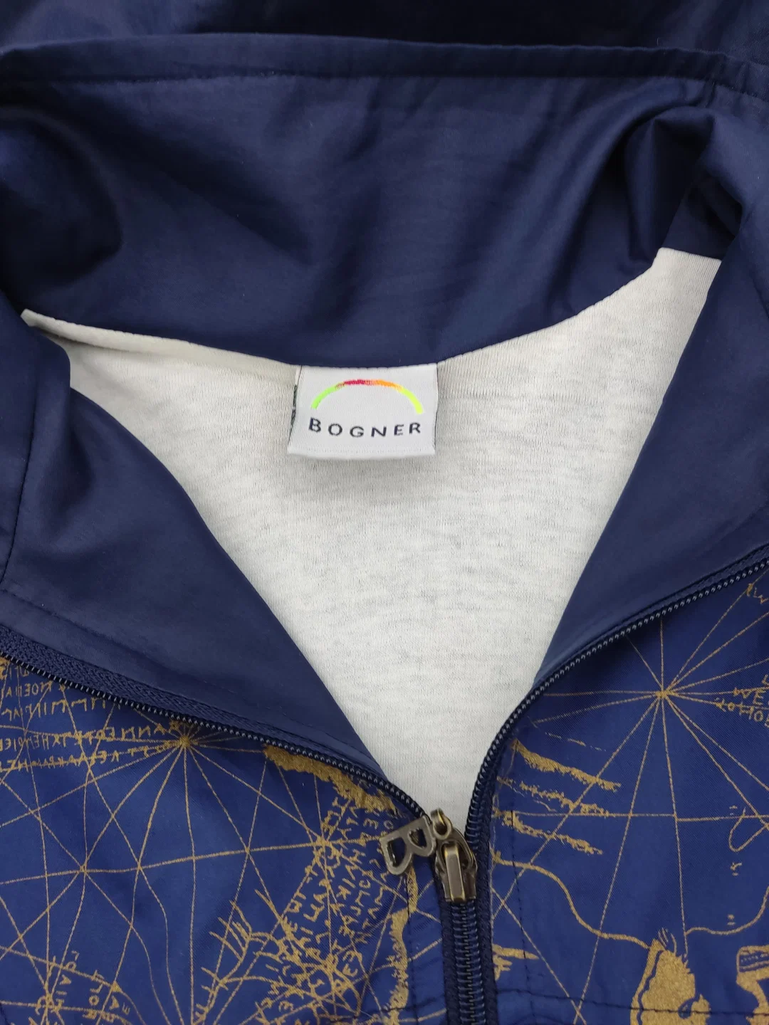 Bogner Damen Jacke Blau/Gold, Gr. S, Vintage – Bild 3