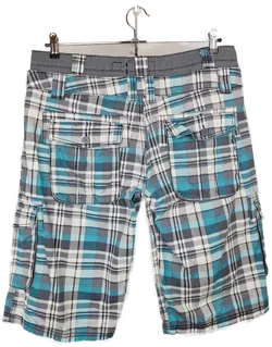 Sublevel Herren Shorts grau/blau/weiß kariert - M/34 - Bild 2