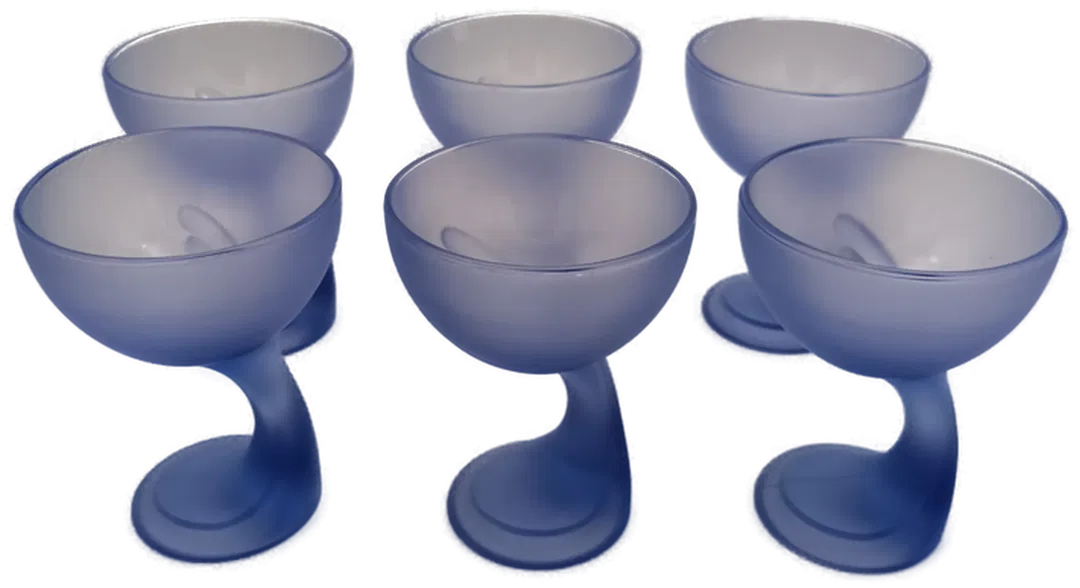 6 Dessertgläser, blau - Bild 4