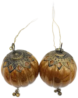 Weihnachtsschmuck 2er Set  mit Zierkettchen - Bild 1