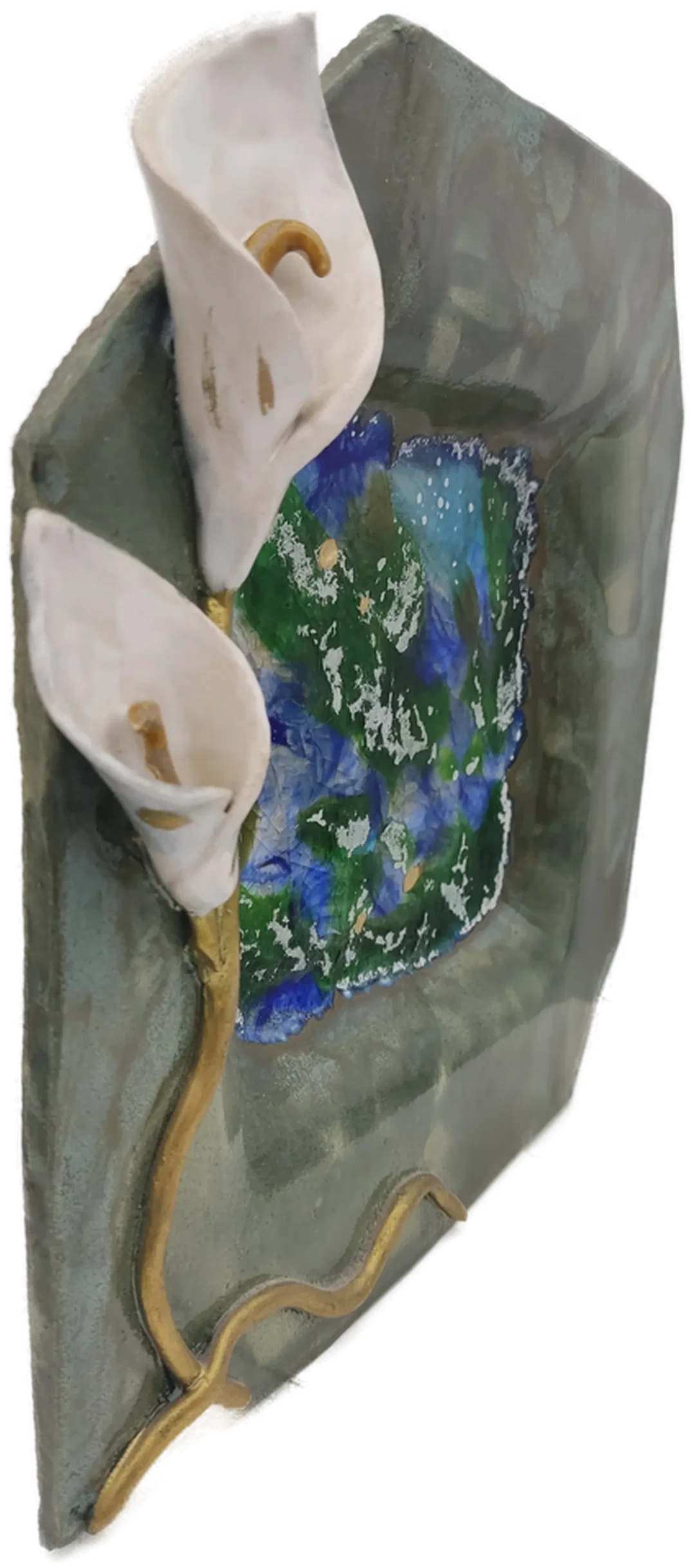 Keramik-Schale Schmelzglas-Inlay | Deko-Statement – Bild 3