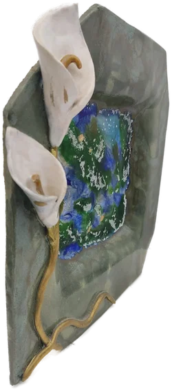 Keramik-Schale Schmelzglas-Inlay | Deko-Statement - Bild 3