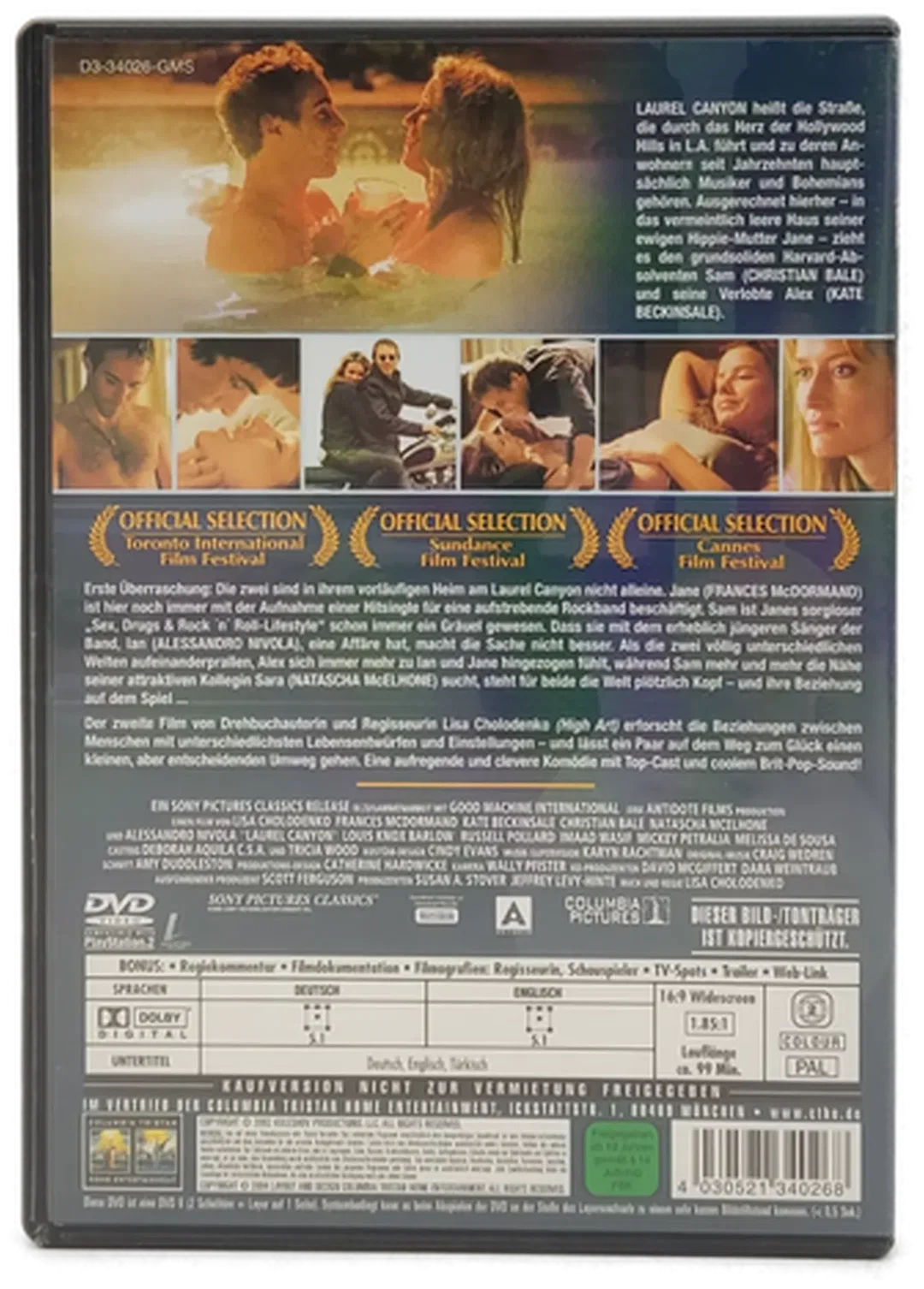 DVD "Laurel Canyon" mit Frances McDormand und Kate Beckinsale – Bild 2