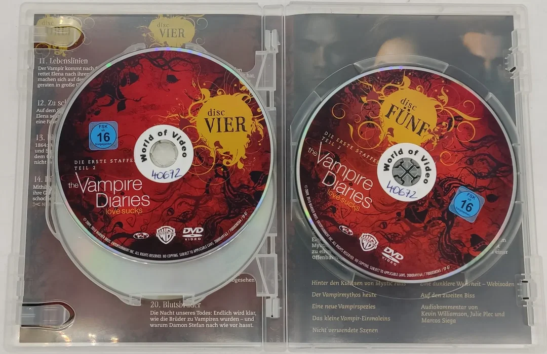 3 DVD's "The Vampire Diaries" Die erste Staffel Teil 2  – Bild 5