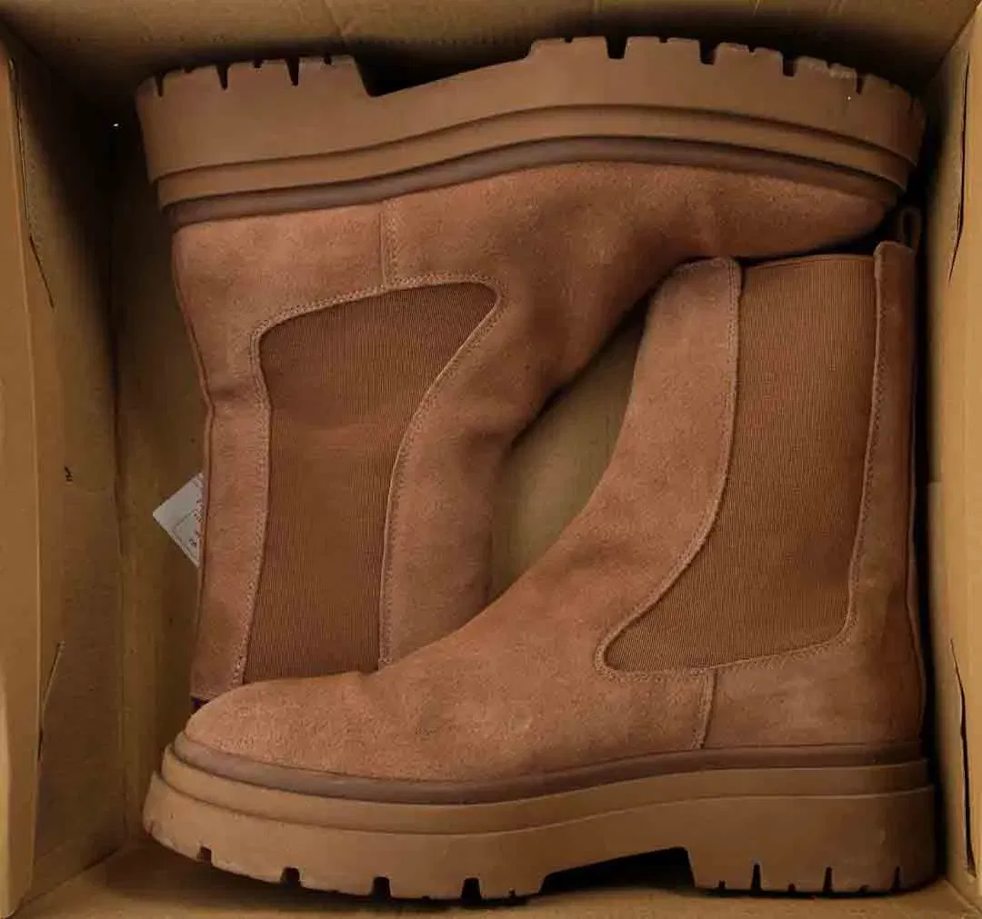 ZARA Plateaustiefeletten für Damen in braun, Größe 39 - Bild 4