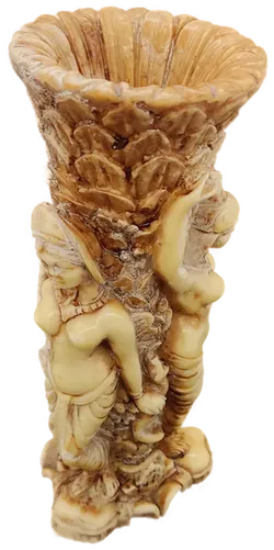 Vase Indische Tempeltänzerinnen Guss auf alt gemacht - Bild 5