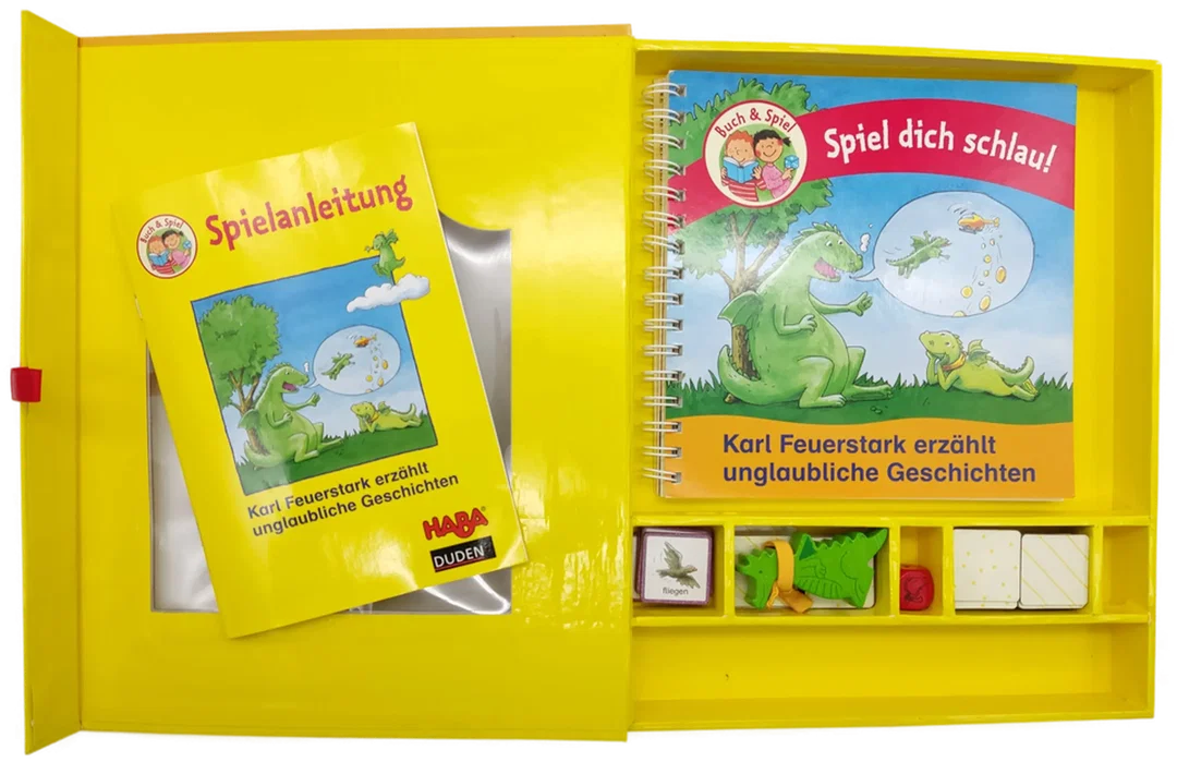 Karl Feuerstark erzählt unglaubliche Geschichten - Buch & Spiel, Haba  – Bild 2