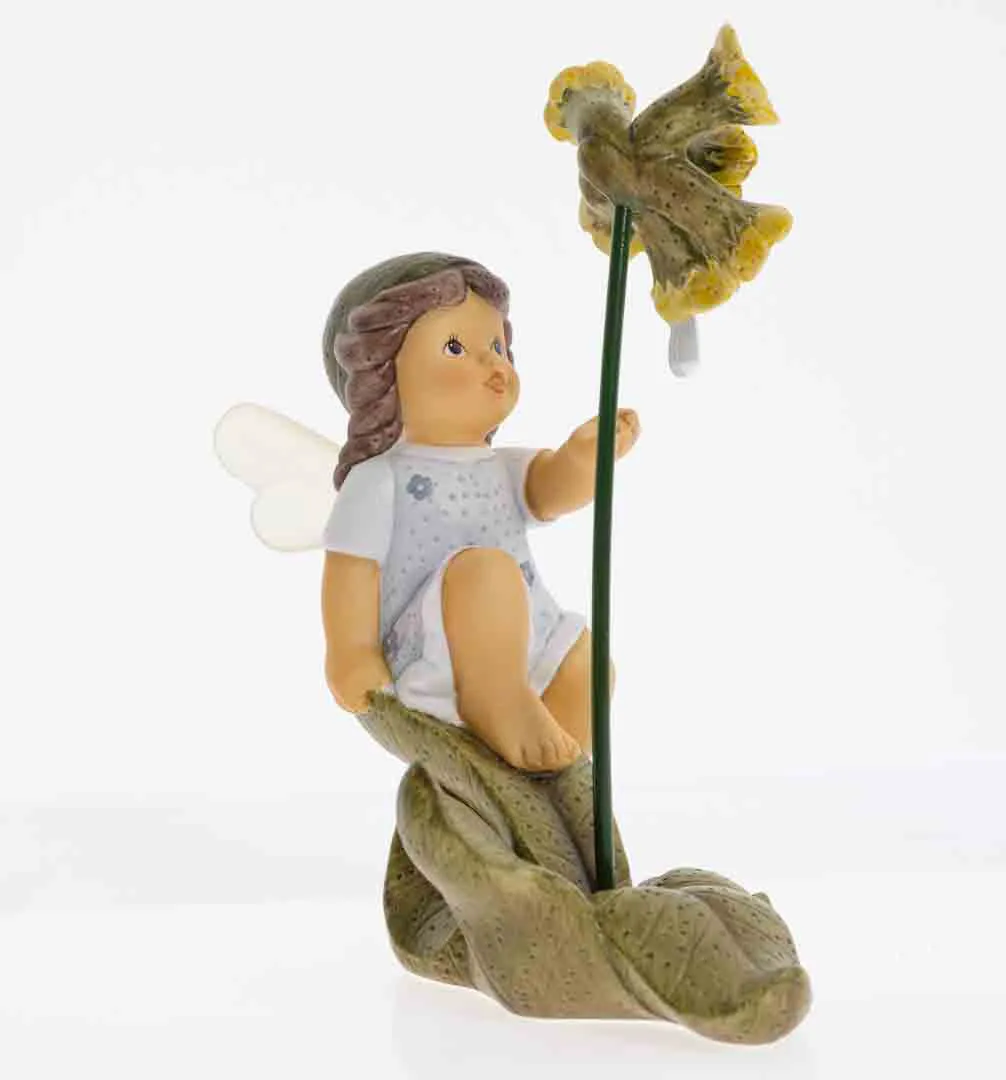 Orginal: Seltene-Nina & Marco Porzellanfigur „Elfe unter Schlüsselblume“ – Bild 2