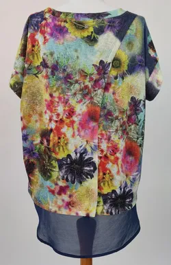 Fornarina Damen Bluse Blumen Muster mehrfärbig - Gr. M (165/88A) - Bild 2