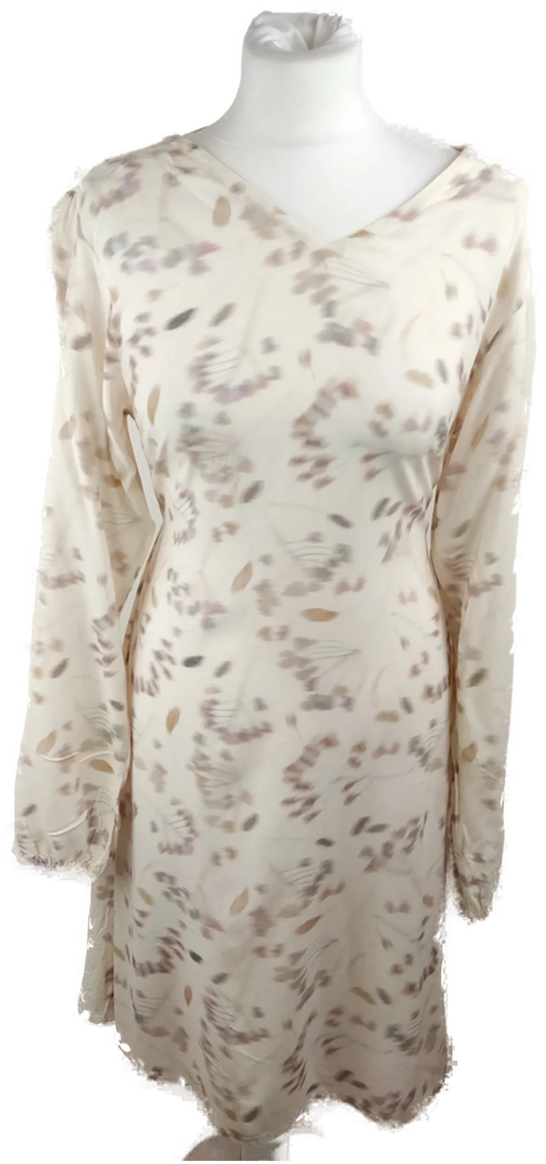 Damen-Midikleid S/36 | Cremefarben Geblümt – Bild 1