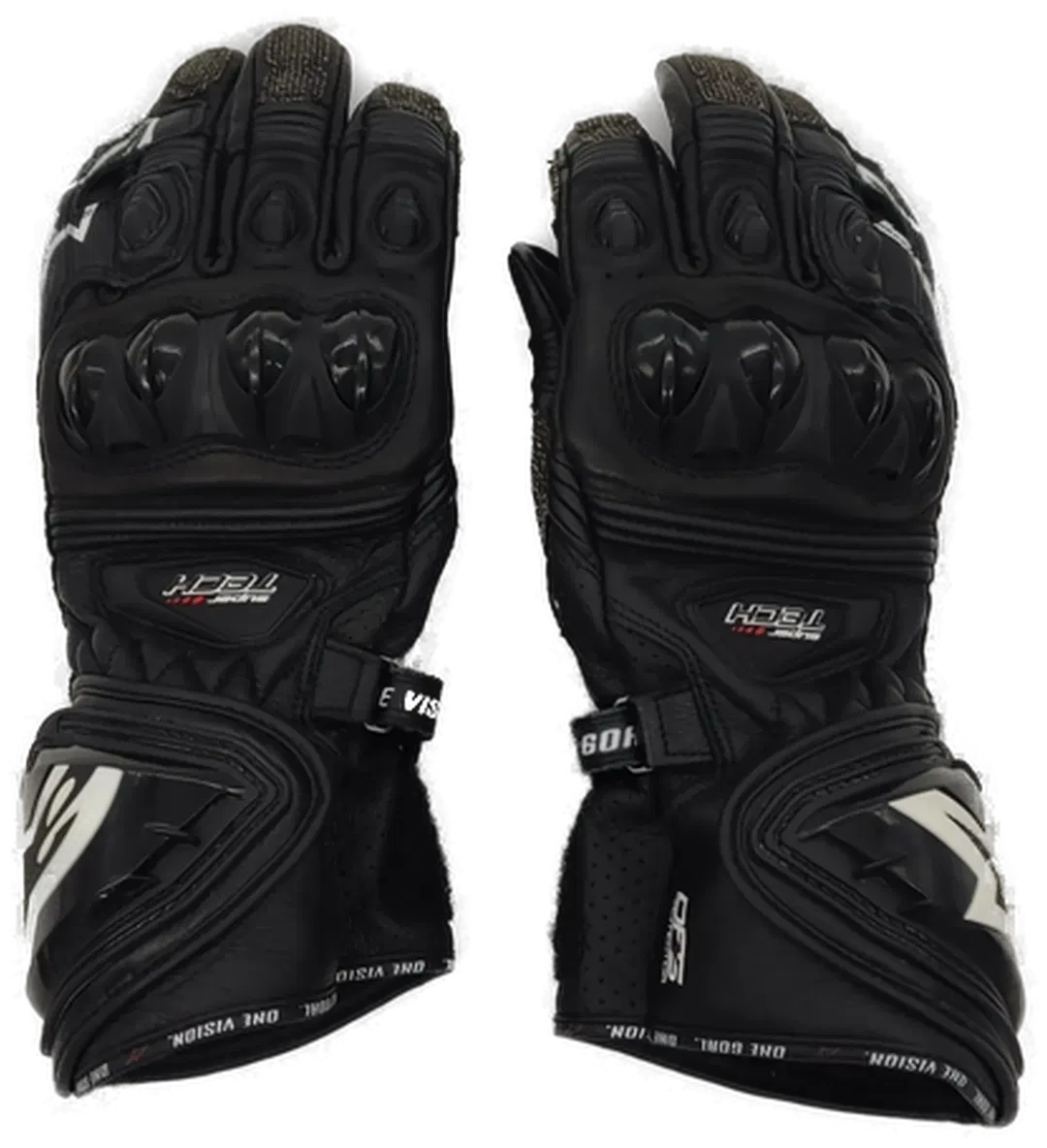 Paar Supertech Motorradhanschuhe Alpinsstar in Schwarz - Bild 4