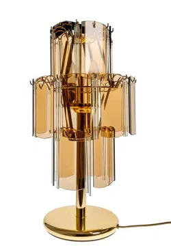 EGLO Tischlampe 70er Jahre – Rauchglas – Vintage Mid-Century Design - Bild 4