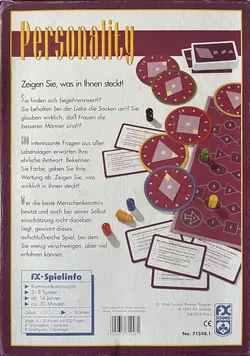 Personality – FX Schmid 1994 – Kommunikationsspiel – 800 Fragen – ab 14 Jahren – Komplett - Bild 2