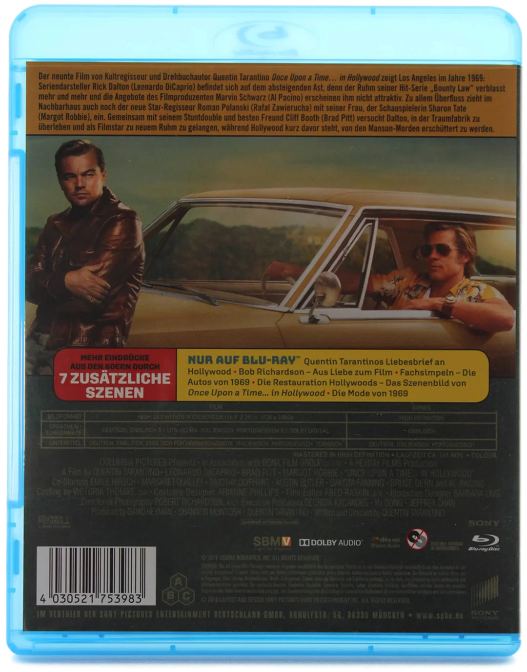 Blu ray "Once Upon a Time in... Hollywood" – Bild 2
