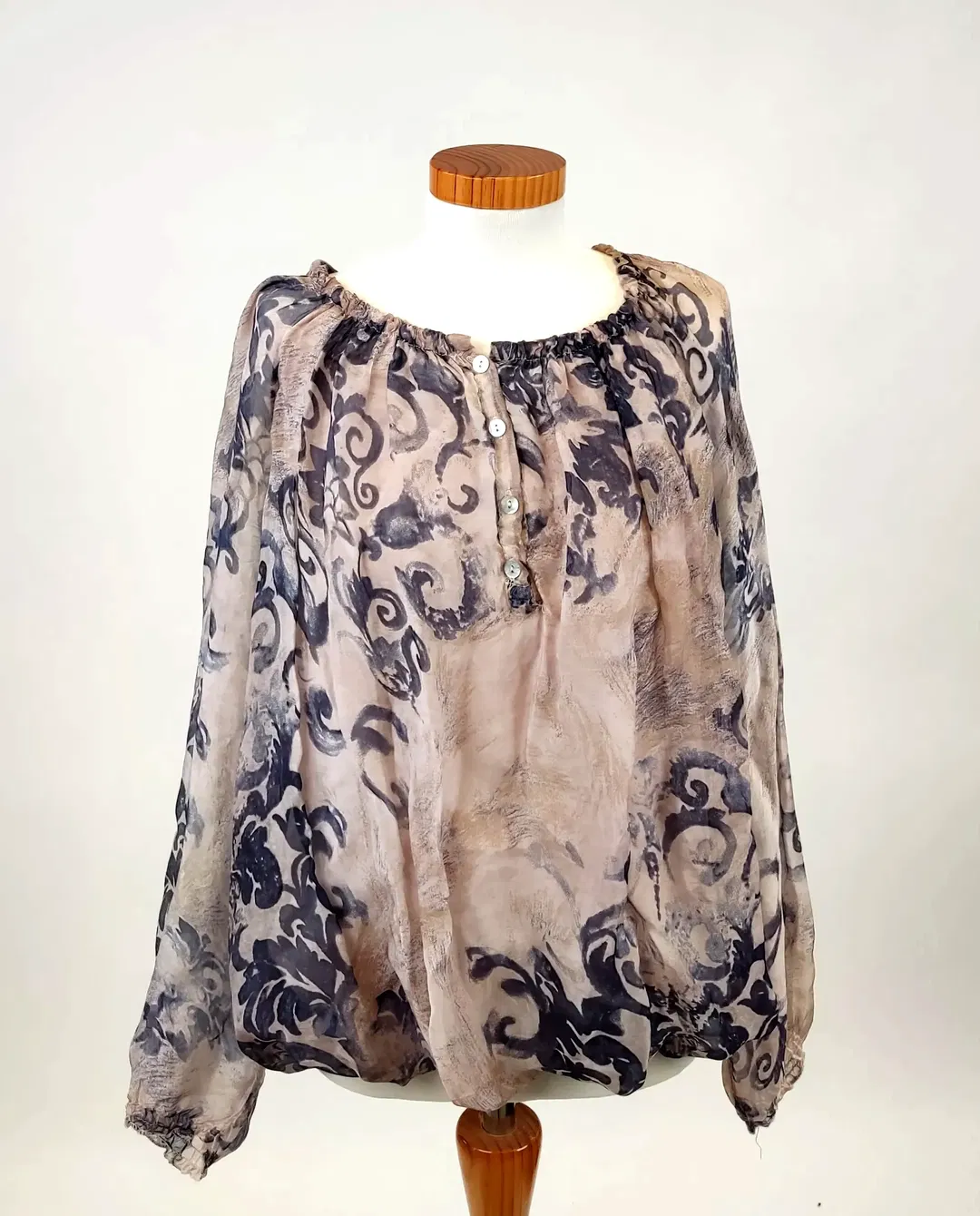Sa.Hara Damenbluse beige - Gr. 42 - Bild 1
