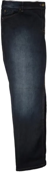 Jeans "The straight Jeans", lang mit Stretch, dunkelblau mit Taschen, Größe 50 – Bild 2