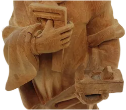 Heiligenfigur Hl. Josef als Handwerker aus Holz - Bild 6