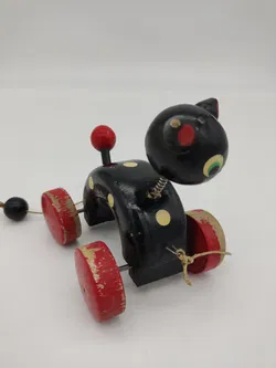 Kleine Katze - Vintage Nachziehspielzeug - Bild 2