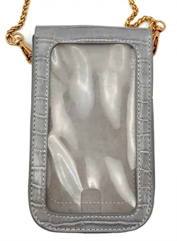 Hallhuber Damen Kroko Handytasche grau - Bild 2