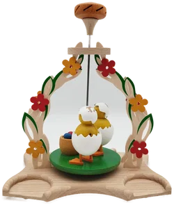 Charmante Osterdekoration mit Kerzenständern - ca. 23cm - Bild 2