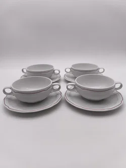 Hutschenreuther Suppentassen mit Untertassen, 4er Set – Vorschau 1