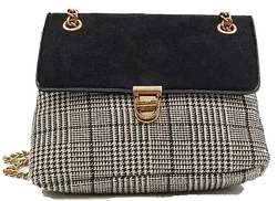 New Look Damentasche kariert schwarz/weiß - Bild 2