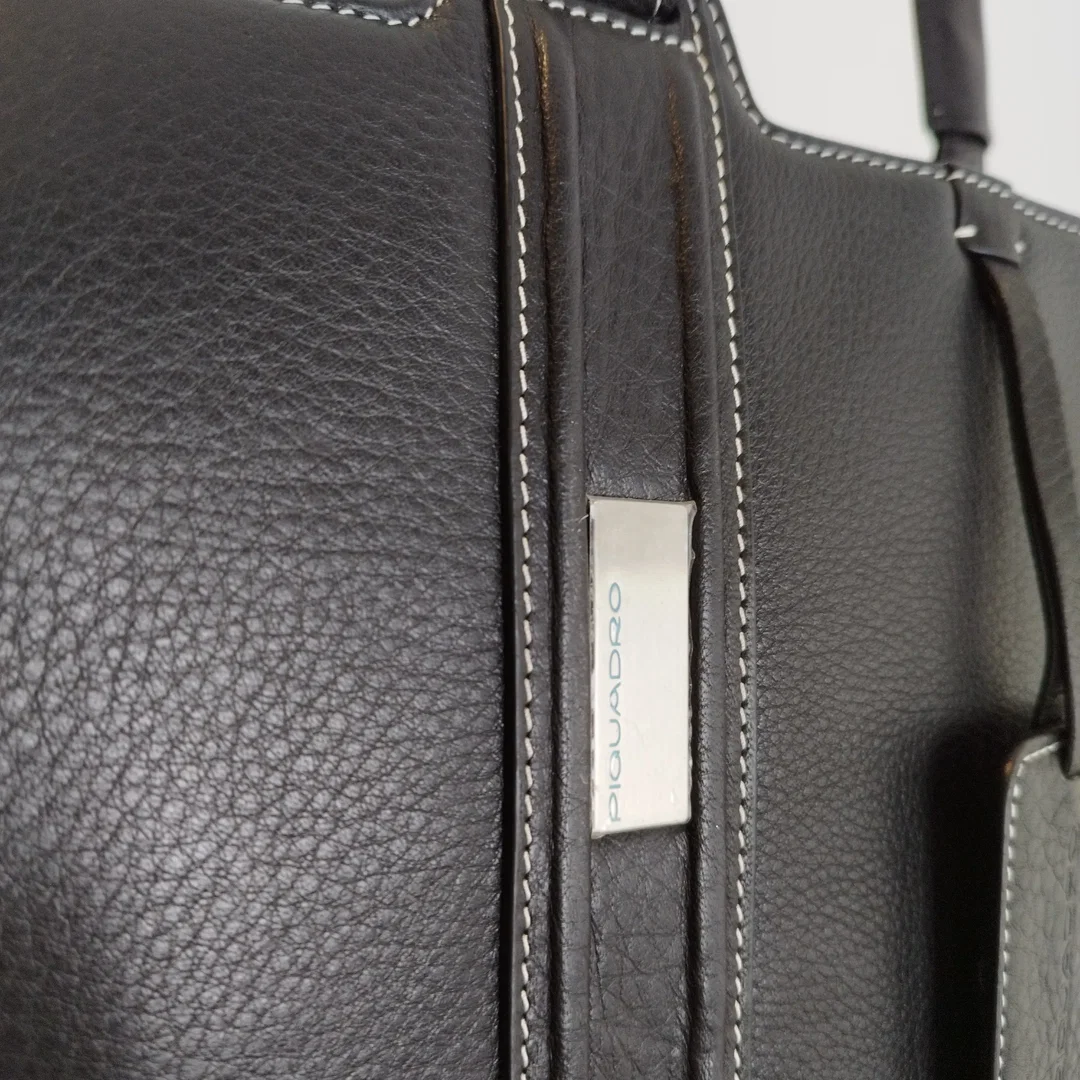 Damenhandtasche Piquardo Schwarzes Leder | Business-Eleganz – Bild 4