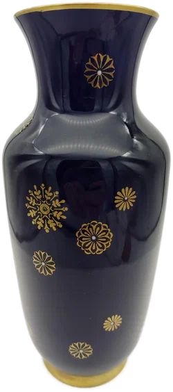 Porzellan Vase Echt Kobalt Gold  | Aus Thüringischen Manufaktur - Bild 4