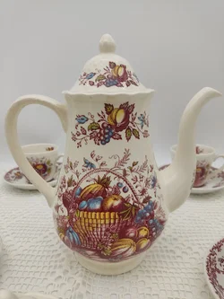 Royal Tudor 'Fruits & Flowers Kaffee- und Teeservice Keramik | Englischer Schatz - Bild 8