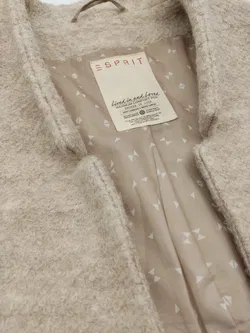 Esprit Damen Wollmantel, beige - Gr. L - Bild 4