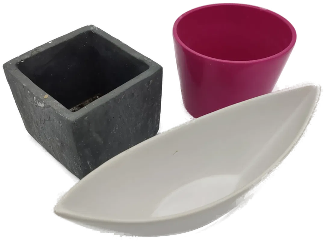 3 Übertöpfe / Pflanzschalen - Bild 1