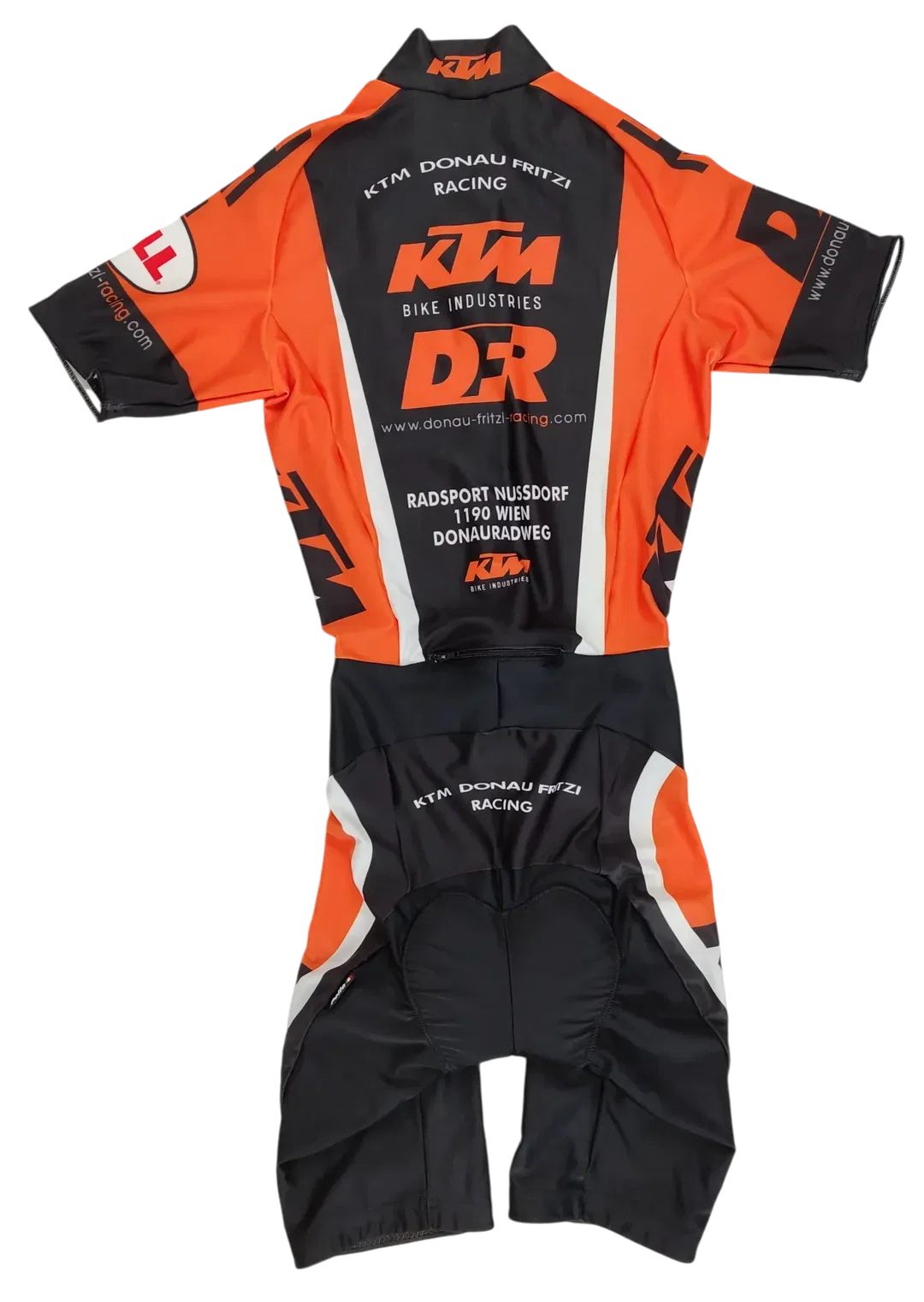 Pella Rennrad Anzug, schwarz/orange - XS  – Bild 2