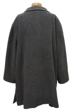 Basler Oversize Damenmantel mit Wollanteil in grau, Größe 50 - Bild 2