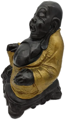 Sitzende Buddha-Statue, Kunststoff | Zen-Dekor - Bild 4